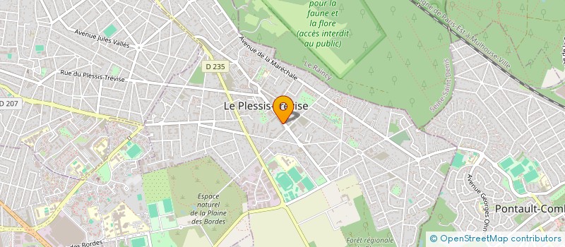 localisation de l'entreprise MADAME DOMINIQUE ROUX à LE PLESSIS-TREVISE