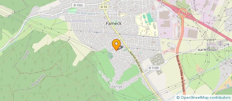 localisation de l'entreprise MADAME DOMINIQUE ROZIER  FAMECK