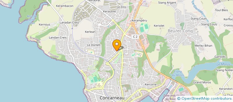 localisation de l'entreprise MADAME DOMINIQUE SALOMON  CONCARNEAU