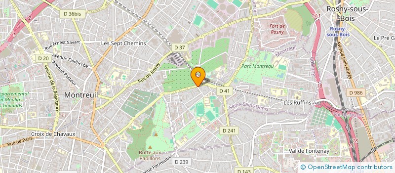 localisation de l'entreprise MADAME DOMINIQUE SAMBA  MONTREUIL