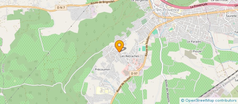 localisation de l'entreprise MADAME DOMINIQUE SANTINI  LE LUC