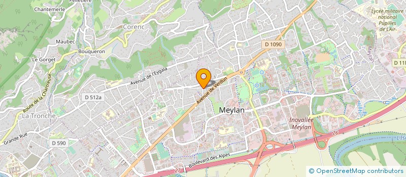 localisation de l'entreprise MADAME DOMINIQUE SCHAETZEL à MEYLAN