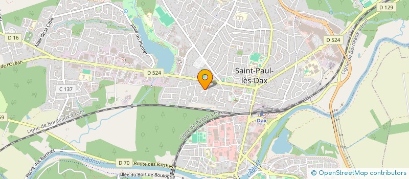 localisation de l'entreprise MADAME DOMINIQUE SEDES à SAINT-PAUL-LES-DAX