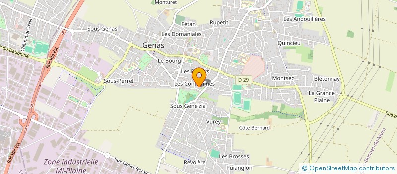 localisation de l'entreprise MADAME DOMINIQUE SEGUIN  GENAS