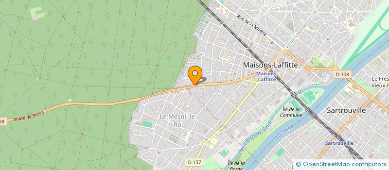 localisation de l'entreprise MADAME DOMINIQUE SEJOURNE  MAISONS-LAFFITTE