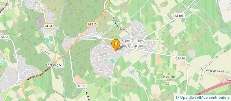 localisation de l'entreprise MADAME DOMINIQUE SENGELE  SAINT-GENIES-DES-MOURGUES