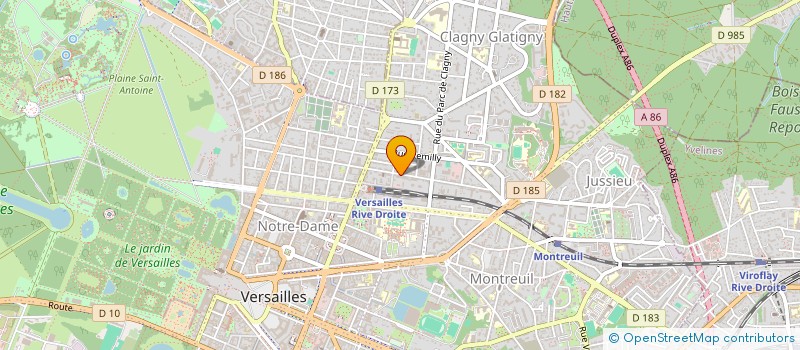 localisation de l'entreprise MADAME DOMINIQUE SERRAF à VERSAILLES