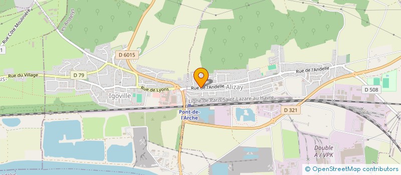 localisation de l'entreprise MADAME DOMINIQUE SERRE  ALIZAY