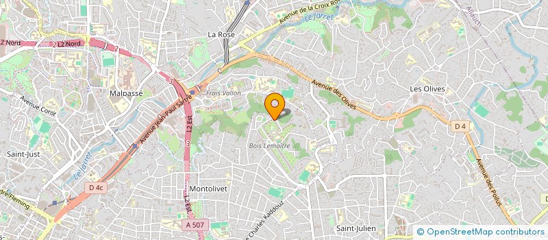 localisation de l'entreprise MADAME DOMINIQUE SIERRAS à MARSEILLE