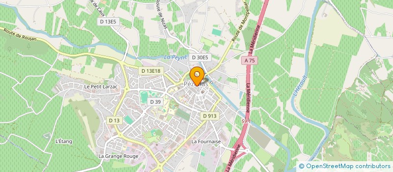 localisation de l'entreprise MADAME DOMINIQUE SIMON à PEZENAS