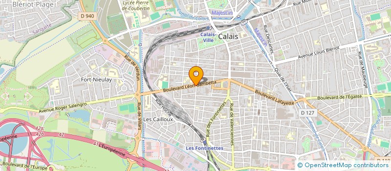 localisation de l'entreprise MADAME DOMINIQUE SINVILUS  CALAIS