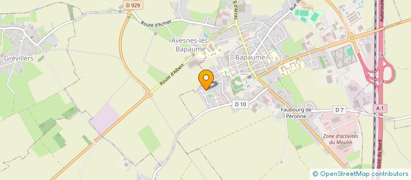 localisation de l'entreprise MADAME DOMINIQUE STHAL  BAPAUME