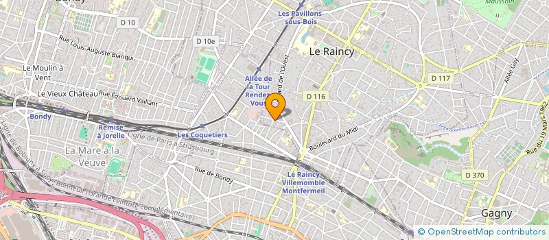 localisation de l'entreprise MADAME DOMINIQUE TABAH à LE RAINCY