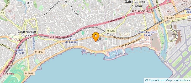 localisation de l'entreprise MADAME DOMINIQUE TALLET à CAGNES-SUR-MER
