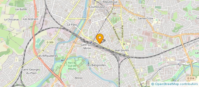 localisation de l'entreprise MADAME DOMINIQUE TAUVRY  LE MANS