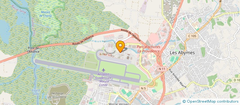 localisation de l'entreprise MADAME DOMINIQUE TAVERNIER  LES ABYMES