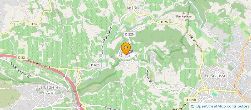 localisation de l'entreprise MADAME DOMINIQUE TEROL à LE CASTELLET