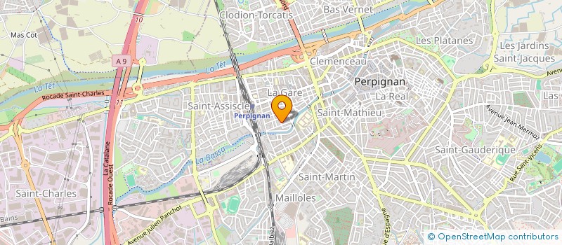 localisation de l'entreprise MADAME DOMINIQUE TERRADEILLES  PERPIGNAN