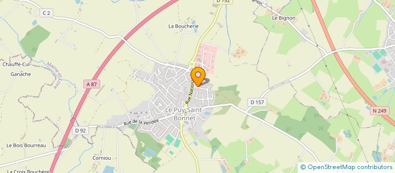 localisation de l'entreprise MADAME DOMINIQUE TERRIER à CHOLET