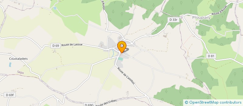 localisation de l'entreprise MADAME DOMINIQUE TETE  BEAUCHALOT