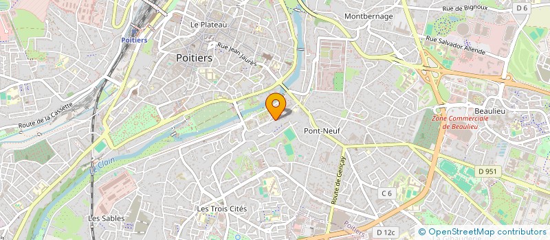 localisation de l'entreprise MADAME DOMINIQUE THEPENIER  POITIERS