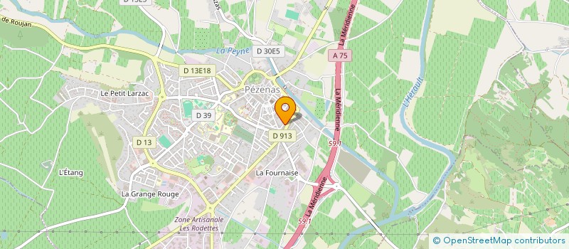 localisation de l'entreprise MADAME DOMINIQUE THERON  PEZENAS