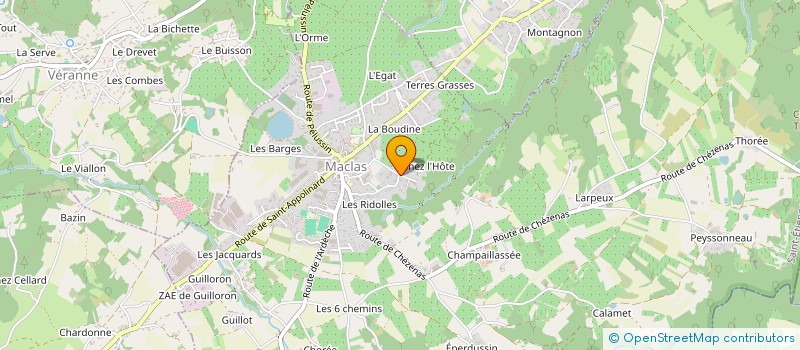 localisation de l'entreprise MADAME DOMINIQUE THIEL  MACLAS