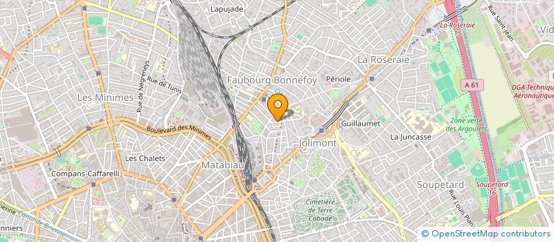 localisation de l'entreprise MADAME DOMINIQUE TOURANGIN à TOULOUSE
