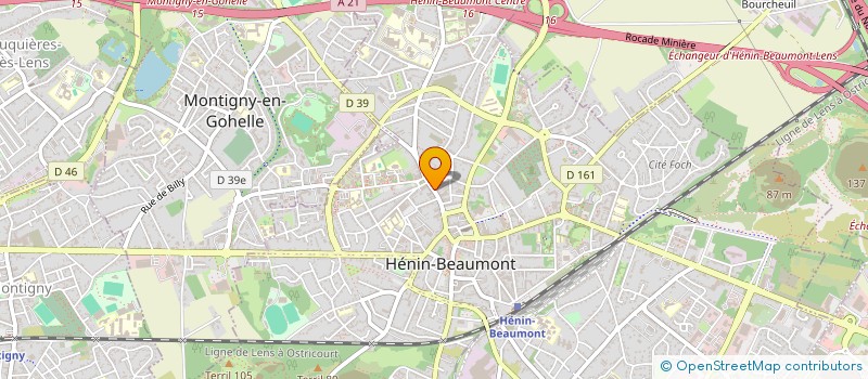 localisation de l'entreprise MADAME DOMINIQUE TOURNAY  HENIN-BEAUMONT