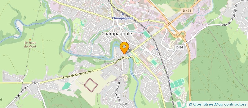 localisation de l'entreprise MADAME DOMINIQUE TRIBUT  CHAMPAGNOLE