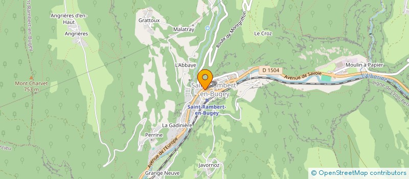 localisation de l'entreprise MADAME DOMINIQUE TROUSSIERE  SAINT-RAMBERT-EN-BUGEY
