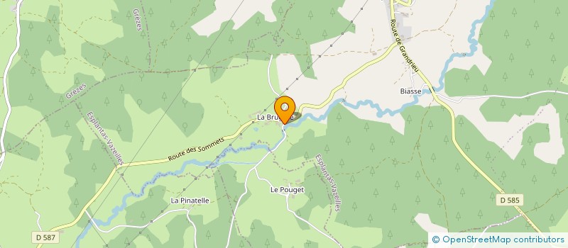 localisation de l'entreprise MADAME DOMINIQUE VACHELARD  ESPLANTAS-VAZEILLES