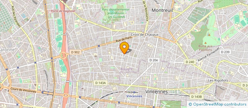 localisation de l'entreprise MADAME DOMINIQUE VACHER DIT LE VACHER à MONTREUIL