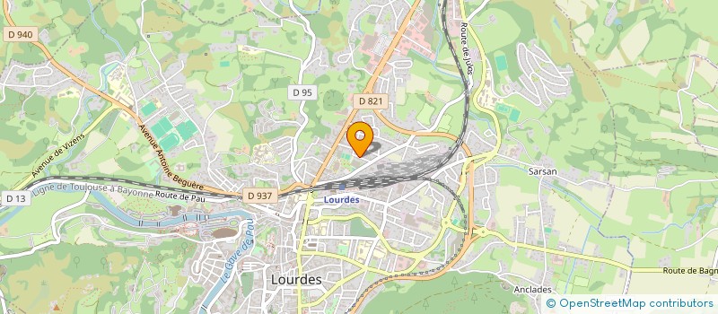 localisation de l'entreprise MADAME DOMINIQUE VANDENBOSSCHE  LOURDES