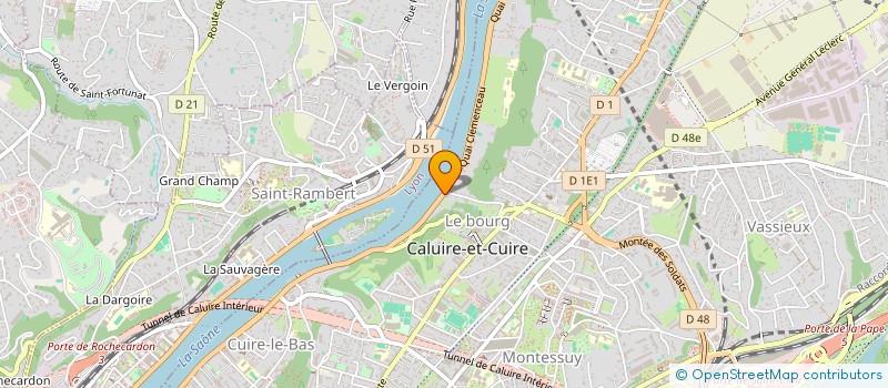 localisation de l'entreprise MADAME DOMINIQUE VARAINE  CALUIRE-ET-CUIRE