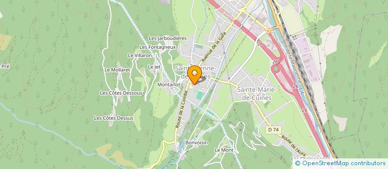 localisation de l'entreprise MADAME DOMINIQUE VASSEUR  SAINT-ETIENNE-DE-CUINES