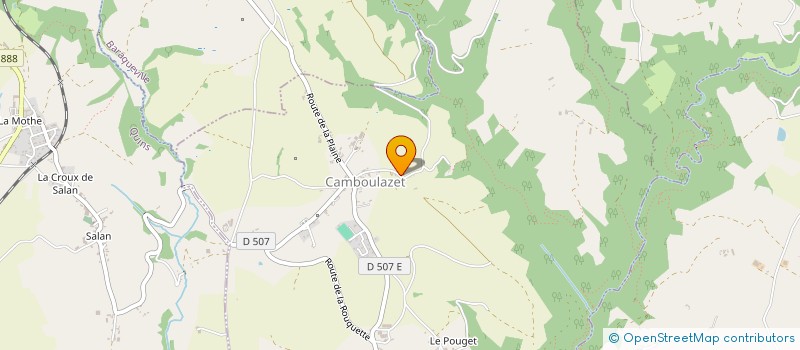 localisation de l'entreprise MADAME DOMINIQUE VERGES  BOUSSAC