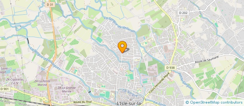 localisation de l'entreprise MADAME DOMINIQUE VERGIER à L'ISLE-SUR-LA-SORGUE