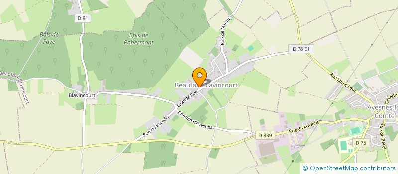 localisation de l'entreprise MADAME DOMINIQUE VERMEESCH  BEAUFORT-BLAVINCOURT