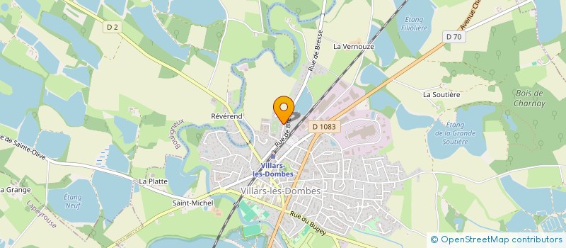 localisation de l'entreprise MADAME DOMINIQUE VERNATON à VILLARS-LES-DOMBES