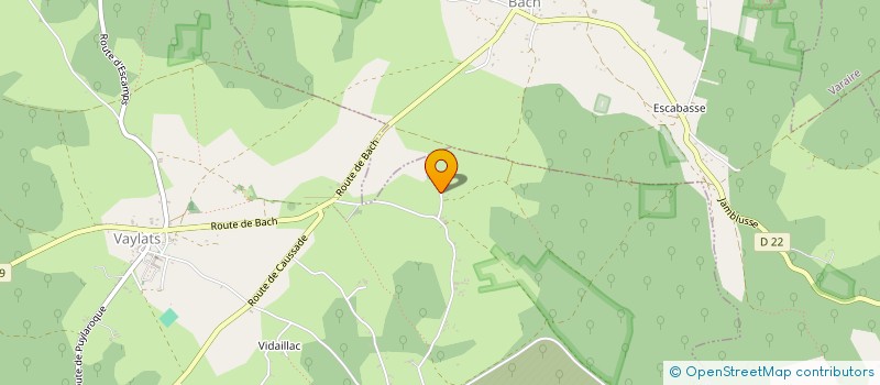 localisation de l'entreprise MADAME DOMINIQUE VERNEDE  VAYLATS