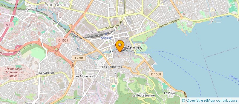 localisation de l'entreprise MADAME DOMINIQUE VERNERET à ANNECY
