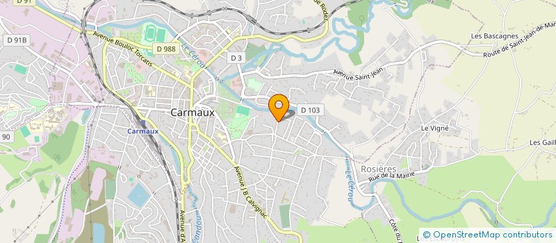 localisation de l'entreprise MADAME DOMINIQUE VIALAR  CARMAUX