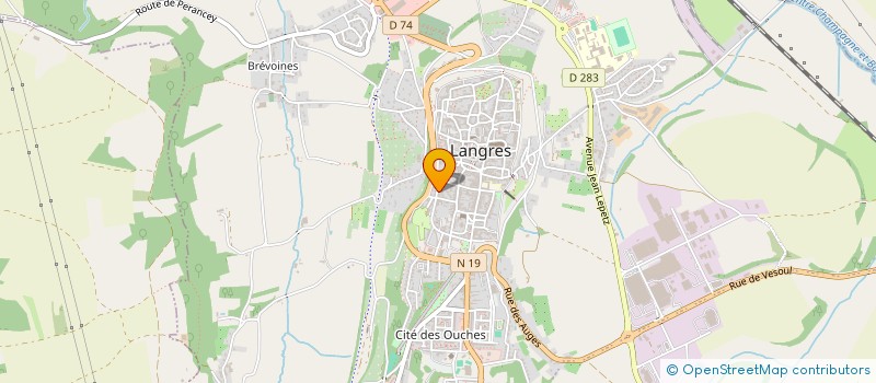 localisation de l'entreprise MADAME DOMINIQUE VIARD à LANGRES