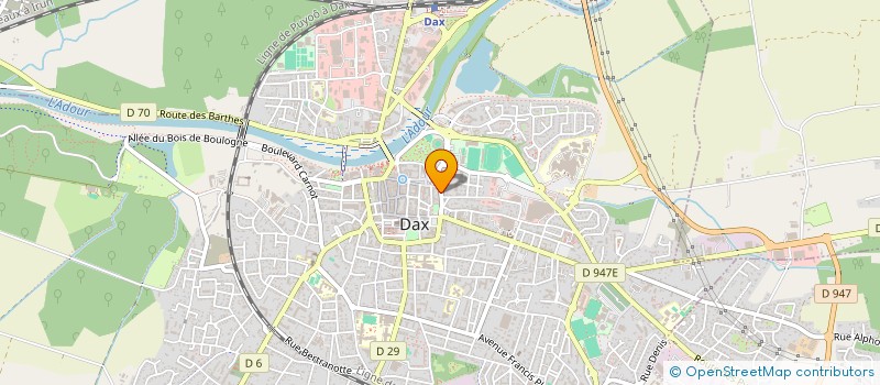 localisation de l'entreprise MADAME DOMINIQUE VIDAL  DAX