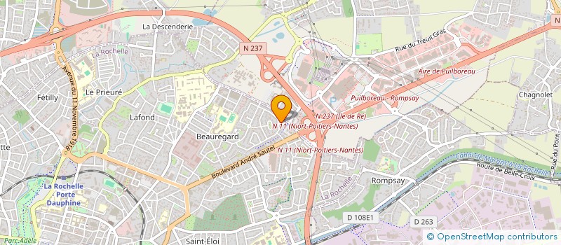 localisation de l'entreprise MADAME DOMINIQUE VIDEAU  LA ROCHELLE