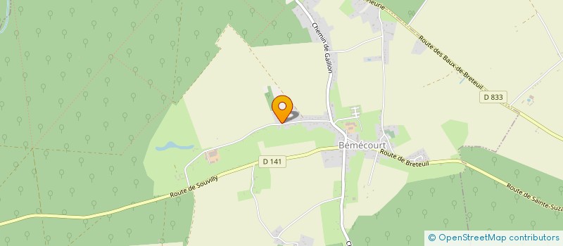 localisation de l'entreprise MADAME DOMINIQUE VINCENT  BEMECOURT