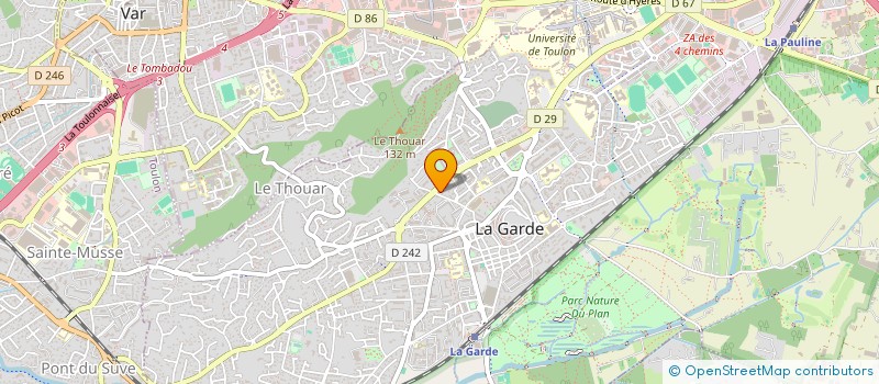 localisation de l'entreprise MADAME DOMINIQUE VIROS  LA GARDE