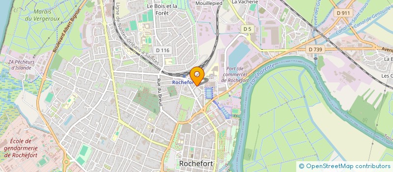 localisation de l'entreprise MADAME DOMINIQUE VISSAC  ROCHEFORT