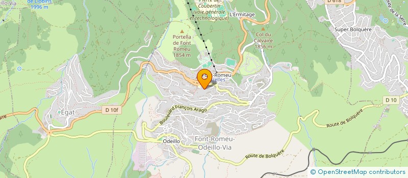 localisation de l'entreprise MADAME DOMINIQUE VIUDEZ à FONT-ROMEU-ODEILLO-VIA